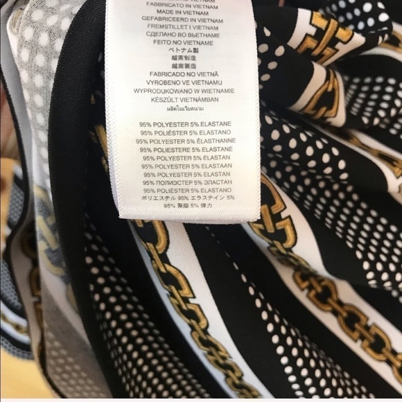 MICHAEL Michael Kors petite striped nautical long sleeve top size LP - Picture 5 of 7